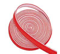 OLYCRAFT 3m Corda per Avvolgimento Ito Sageo Corde di Seta Rosse e Bianche Corde per Impugnatura Della Spada 1.4cm per Spada Da Samurai Giapponese Fai Da Te Fodero Impugnatura Tsuka Corda Decorativa