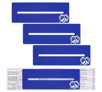 OLYCRAFT 4 pezzi Mahjong Line Finder 20x7cm Blu Scuro Accessori per Mahjong per Principianti Lettore di Linee di Carte Mah Jong In Acrilico Luminosa Lettore di Regole Mah Jong per Giocatori