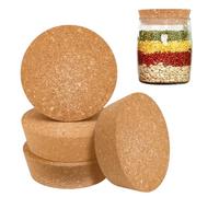 OLYCRAFT 4 pz Tappi di Sughero Grandi da 8.5~10cm Tappi di Sughero per Bottiglie Tappo Conici Coperchi per Barattoli di Conserva Tappo Conici in Legno per Cucina Bomboniere Conserve