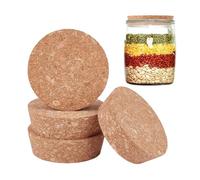 OLYCRAFT 4 tappi in sughero grandi, 7,5 ~ 8,5 cm, tappi per bottiglie di legno, tappi conici in sughero per barattoli di legno, tappi per bottiglie di vino, tappi per bottiglie di vino, tappi per