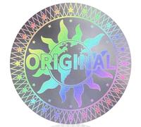 OLYCRAFT 480 pz/10 fogli Etichette Olografiche Antimanomissione 2cm Adesivi di Sicurezza Originali Sun Earth Sigillo Antimanomissione Adesivo Olografico Etichette Olografiche Autentiche per Confezioni