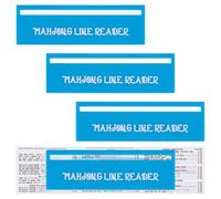 OLYCRAFT 4pz Lettore di Linee Mahjong Blu Aiuto per Le Regole Del Mahjong Guida Alle Linee Delle Carte Del Mah Jong Accessori per Principianti Giocatori Amanti Del Mah Jong Presenti