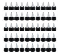 OLYCRAFT 50 pz Tappo per Bottiglia Squeeze 24/410 Tappi per Erogatori di Bottiglie Tappi Neri per Bottiglie Twist Top Naturali di Ricambio per Coperchi