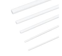 OLYCRAFT 58 pz 5 misure Tubo Quadrato In Plastica ABS 30cm Tubi In Plastica Bianca 0.5/1/1.5/2/3mm di Diametro Barre Quadrate Tubo In Stirene per Tavolo Da Sabbia Fai Da Te