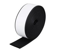 OLYCRAFT 5m Nero Letto A Castello Cuscinetti Scala 80mm Largo Cuscinetto di Ricambio per Letto A Castello con Adesivo 8mm di Spessore per Gradini Delle Scale Protezioni Angolari Comfort per Piedi