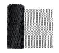OLYCRAFT 5mx30cm Recinzione di plastica nera del filo di pollo Recinzione del pollame con la fascetta Filo di recinzione esagonale Maglia di plastica per la rete floreale del pollo di giardinaggio