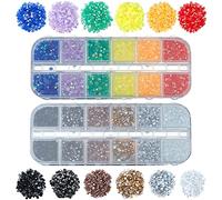 OLYCRAFT 6000 pezzi 12 colori strass resina pietre preziose 3 mm mini strass resina riempitivi strass cabochon strass cristalli diamanti perline accessori resina forniture per decorazioni nail art