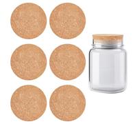 OLYCRAFT 6pz Grandi Tappi di Sughero 8.5-9.1cm Tappi di Sughero Conici Tappi di Sugheri di Legno Coperchi Coperchi di Bottiglia Tappo di Sugheri Tappo di Bottiglia - 2 cm di Spessore