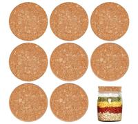 OLYCRAFT 8 pz Grandi Tappi di Sughero Tappi di Sughero Conici Tappi di Sughero di Legno Coperchi Coperchi di Bottiglia Tappi di Sughero 6.8~7.4 cm Tappi di Bottiglia di Vino - 2 cm di Spessore