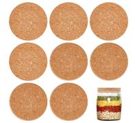 OLYCRAFT 8 Tappi di Sughero Conici - Tappi di Bottiglia di Vino, 8~8.6 cm, 1.7 cm di Spessore