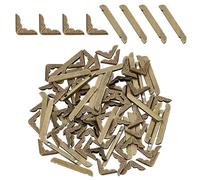 OLYCRAFT 90pz Angolari Protettivi per Libri in Metallo Anticato Bronzo Clip Protettive Bordo Copriangoli Vintage per Libro Protezioni Decorazione del Bordo per Libri Quaderni Album Giornali di Viaggio
