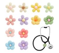 OLYCRAFT Ciondoli a stetoscopio in resina con ciondolo a forma di stetoscopio, targhetta con nome, stetoscopio, accessori per dottori, infermieri, assistenti medici, Metallo non prezioso