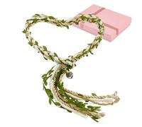 OLYCRAFT Corda per Handfasting Nuziale con Ciondoli per Matrimonio, Corda Rustica Verde 1.8 m, Corde tradizionale celtica per cerimonia nuziale, Corde In Cotone Lazos Para Boda per Cerimonia Nuziale