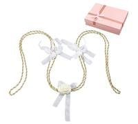 OLYCRAFT Corda per Lazo da Matrimonio con Rosa e Papillon Corda per Handfasting con Lazo Dorato da 1.8m per Cerimonia Corda per Matrimoni Tradizionali Corda per Matrimoni Rustici Articoli per Feste