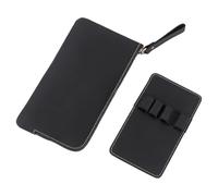 OLYCRAFT Custodia in pelle per penne stilografiche da collezione, Nero , Colore: nero