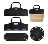 OLYCRAFT Kit per Realizzare Zaini in Pelle PU Borse A Maglia e Uncinetto Modellatori per Il Fondo Accessori per Borse in Pelle Fai da Te Set per Lavorare A Maglia e Uncinetto per Zaini Borse A Mano