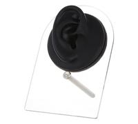 OLYCRAFT Nero Modello di Orecchio Destro Display per Orecchio Destro di Orecchio in Silicone di Orecchio Flessibile con Espositori in Acrilico per Gioielli Orecchini Pratica Professionale