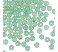 OLYCRAFT pezzi, 252 perline naturali da 6/6,5 mm, perle di avventurina verde naturale, 4 fili, rotonde, sfuse, pietre preziose, per la realizzazione di braccialetti, collane, gioielli e accessori