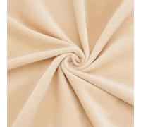 OlyCraft Tessuto per la Creazione di Bambole 1.6x1m Beige Waldorf Bambola Maglia Interlock 0.5mm Velluto Tessuto