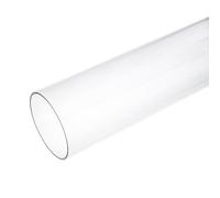 OLYCRAFT Tubo Tondo in Acrilico 30.5cm di Lunghezza Tubo Rigido in Acrilico Trasparente 81mm ID 85mm OD Tubo Tondo Trasparente Barra Tonda Cava per Fai da Te Lampade Acquario Acquario Modellismo