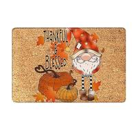 OLYGEE 2 Pcs Funny fall doormat - Halloween Door Mats, 40×60+40×120cm Water absorption Non-Slip Indoor/Outdoor for Front Door Decorations (G)