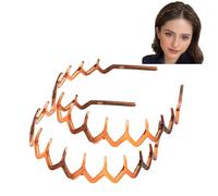 OLYGEE 2025 New U Shape Fashion Tooth Hair Comb Headband, High Cranium Head Bands for Women's Hair, Reversible Korean Headbands with Teeth for Women Gifts for Teen Girls (B)