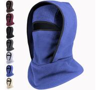 OLYGEE 3-in-1 Winter Balaclava Face Mask - Windproof Fleece Lined Mask for Skiing & Cycling (Navy Blue)