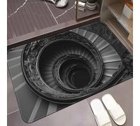 OLYGEE 3D Optical Illusion Vortex Hole Rug | Scary Bottomless Hole Design Mat | Non-Slip, Best for Living Room, Entrance & Pet Game (L,23.62 * 35.43in)