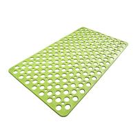 OLYGEE Casa and Beyond Shower Mat, Non Slip Showers Mats Soft Textured Design Quick-Drying, with Suction Cups and Drain Holes for Inside Shower (Green,34.64 * 15.74in)
