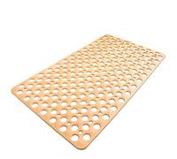 OLYGEE Casa and Beyond Shower Mat, Non Slip Showers Mats Soft Textured Design Quick-Drying, with Suction Cups and Drain Holes for Inside Shower (Yellow,29.5 * 16.9in)