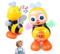 OLYGEE Dancing Bee Toy with Music & Lights, Avejita Chiquitita Juguete, Interactive Moving Eyes & Body for Toddlers (2pcs)
