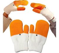 OLYGEE Duck Gloves-Silly Goose Gloves, Duck Mittens with Thermal Soft Lining Gift for Friend Women Use Outdoor Activities (1 piece yellow)