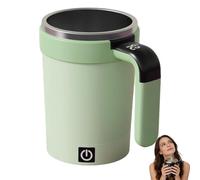 OLYGEE Electric Coffee Mug-Self Stirring Coffee Mug 13oz Rechargeable Auto Magnetic Coffees,Suitable for Milk, Cocoa and Other Beverages Warm and more thoughtful. (Green)