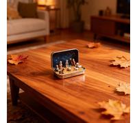 OLYGEE Mini Christmas Nativity Set in Tin Box, Portable Pocket Nativity Scene with Holy Family & Jesus for Desk & Home Decor (1pcs)