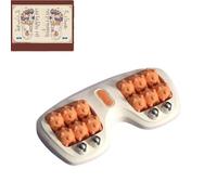 OLYGEE Portable Dual Foot Massage Roller for Plantar Fasciitis Relief, Upgraded Foot Roller Massager to Improve Circulation & Pain Relief, Portable Reflexology Tool for Home & Office (Orange,1pcs)