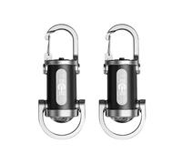 OLYGEE Portable Rechargeable Bright Keychain Flashlight-Memoryraise Keychain Flashlight Mini Multifunctional Color-changing for Night Working, Running, Walking, Camping, Fishing, Hiking (2pcs)