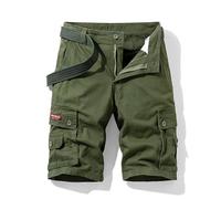 OlyljpinZ Pantaloncini Cargo da Uomo Classico Cotone Multi-Tasca Pantaloni Corti Estivi Pantaloncini da Lavoro Leggero Bermuda Pantaloncini Sportivi Casual Elastici Shorts Vintage