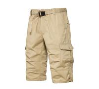 OlyljpinZ Pantaloncini da Uomo Classico Cargo Shorts Stretch Pantaloni Corti in Cotone Estivi Leggeri Bermuda Pantaloncini Casual Sportivi Pantalone Corto Pantaloncini da Lavoro con Cintura e Tasche