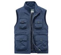 OlyljpinZ Uomo Gilet da Pesca All'aperto Casual Asciugatura Rapida Giubbotto Senza Maniche Leggero Traspirante Panciotto Safari Lavoro Reporter Caccia FotografiGiacche con Multitasche