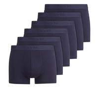 OLYMP Boxer Uomo, 6er Pacco - Costume, Cotone Elasticizzato, Logo, Bianco e Nero
