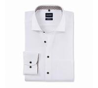 OLYMP Camicia Business Luxor Modern Fit Kent, Non Iron, Bianco, Cotone