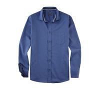 OLYMP Camicia casual da uomo, a maniche lunghe, in finta pelle, 059, casual, 22,01 Kent, Marine 18., XL