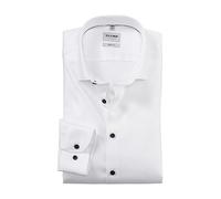 Olymp Camicia da Lavoro da Uomo, a Maniche Lunghe, Level Five, Twill, Body Fit, Bianco 00, 43