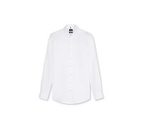 OLYMP Camicia da uomo a maniche lunghe, con colletto Kent, facile da stirare, per lavoro e abbigliamento, bianco 0, 45