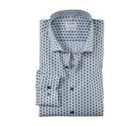 Olymp Camicia da Uomo a Maniche Lunghe Level Five Body Fit, Tinta Unita, Body Fit, Verde Lime 46, 43