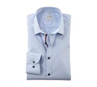 OLYMP Camicia da uomo a maniche lunghe Level Five, Chambray, livello 5,21 New York Kent-2, Azzurro 10, 41
