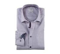 OLYMP Camicia da uomo a maniche lunghe Level Five, Pin Point, livello 5,21 New York Kent-2, Prugna 97, 40