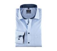 OLYMP Camicia da uomo a maniche lunghe, Luxor, a righe, Luxor Modern Fit, 19 Global Kent, Blu 11, 41