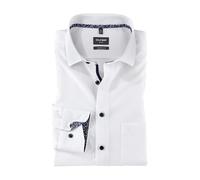 OLYMP Camicia da uomo a maniche lunghe, Luxor, tinta unita, Luxor Modern Fit, 19 Global Kent, Bianco 00, 43