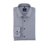 OLYMP Camicia da uomo a maniche lunghe No. Six 24/Seven,Faux Uni,375 No 6 six - Super Slim (H16),22 Modern Kent, Blu 11, 43